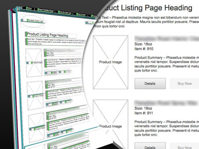 Product Listing Page 3d prototype prototyping wireframe wireframing
