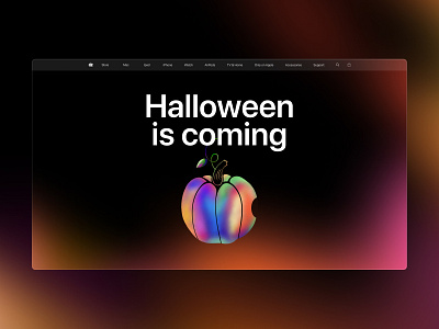 Halloween 👹 clean colors concept creative designux desktop halloween illustration pumpkin ui web webdesign