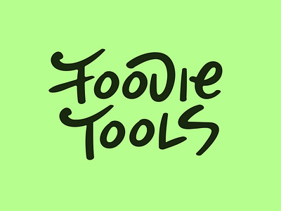 foodie tools logo design drawn by hand