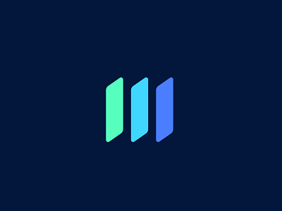 M letter app branding design flat icon logo minimal minimal branding minimalist vector