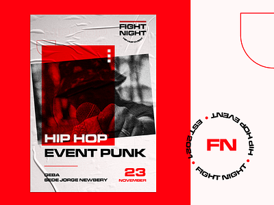 Fight Night - Hip Hop Event Poster Design