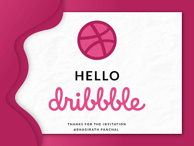 Dribbble Debut debut debut shot design first illustration shot vector welcome shot