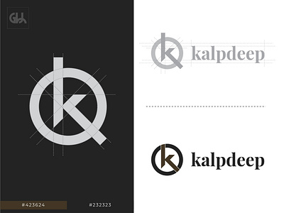 Kalpdeep Logo Design Process brand identity designs leaf logo leaf logo design letter logo logo logo design logo design concept logo design process logotype minimal plant nature logo