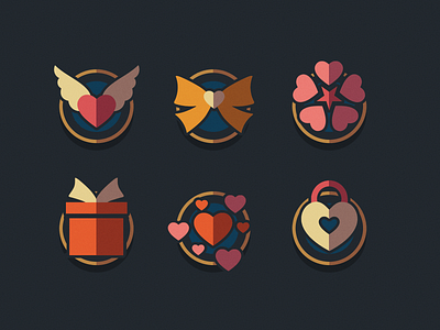 Valentine icons