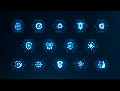 Sci-fi Icons armor game icon icon set icons sci fi scifi ui uidesign