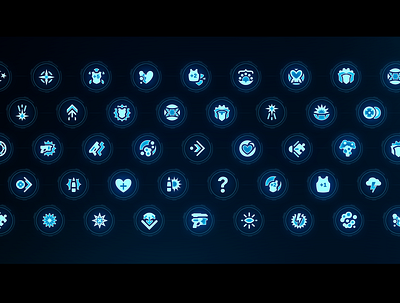 Sci-fi Icons 3 app game icon icon set icons sci fi scifi skill skills ui uidesign