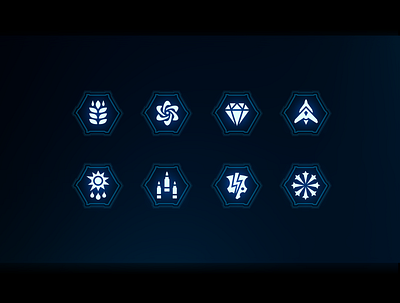 Resourse Icons game icon icon set icons illustration resouse sci fi scifi ui uidesign