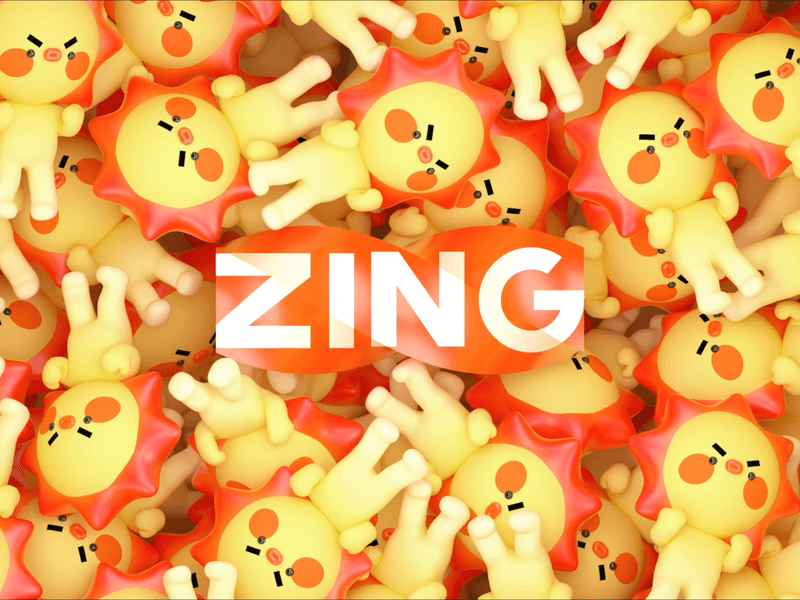 ZING animation branding graphic design logo