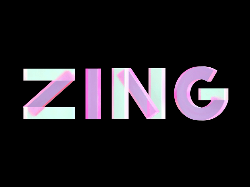 ZING animation animation branding ui ux 设计