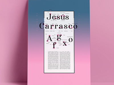 Naftalina Poster art awesome behance domestika dribbble fanzine font gradient graphicdesign jesuscarrasco jsigner magazine pink poster serif tipography webpage