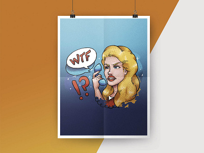 WTF! comic art artwork behance comic digital painting digitalart digitalartist digitalartwork graffiti illustration illustration art illustrator instagram jesuscarrasco jesuscarrascoart jsigner mockup poster