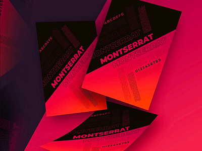 Montserrat Poster behance design dribbble font google gradient graphic design graphicdesign illustrator jesuscarrasco jesuscarrascoart jsigner mockup montserrat photoshop poster red trypography ui ux