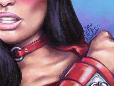 Nicki Minaj’s Portrait art behance digitalart dribbble featured gradient graphicdesign illustration jesuscarrasco jsigner nickiminaj painting photoshop portrait red speedpaint timelapse youtuber