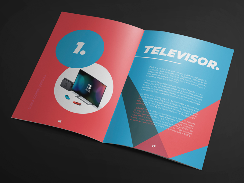 Nintendo Switch Magazine designer gradient red blue nintendo switch design magazine nintendo switch indesign nintendo graphic designer graphic design j signer graphicdesign j.signer jsigner