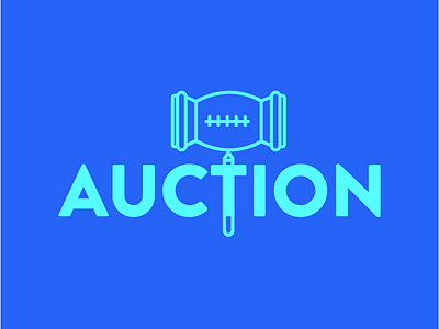 Auction brand illustration logo