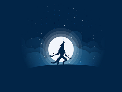 Wolf illustration art vector