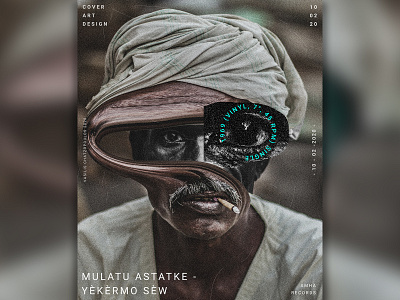 Mulatu Astatke - Yekermo Sew - Cover Art abstract album cover cover artwork cover design digitalart liquify photoshop song poster