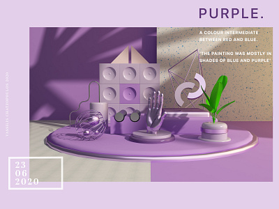 Colour: Purple abstract c4d c4dart cinema4d composition digitalart dream purple vray