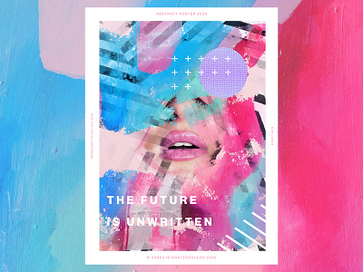 The Future Is Unwritten abstract branding dailyposter design digitalart gradient photoshop poster design posterart