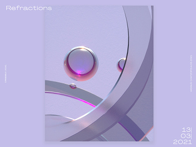 Refractions abstract c4d c4dart cinema4d design digitalart futura gradient octane octanerender refraction