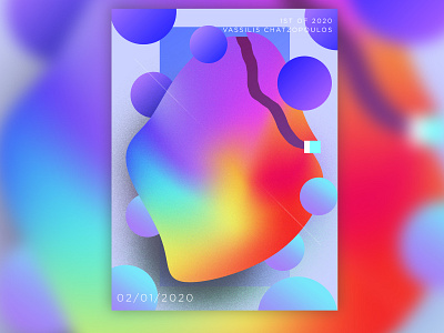 1ST OF 2020 abstract digitalart gradient illustration illustrator photoshop