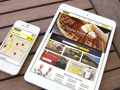 Waffle House UI Concept house responsive tablet ui waffle waffle house