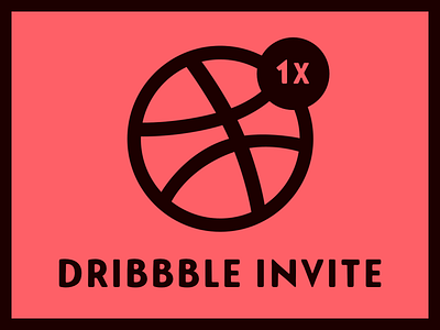 1X DRIBBBLE INVITE 1x dribbble dribbble invite free invite invites new prospect recruit