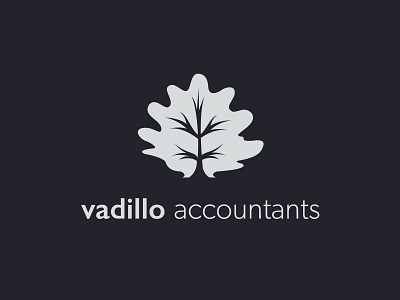 Vadillo Accountants Logo accountancy accountants design logo oak leaf oak tree