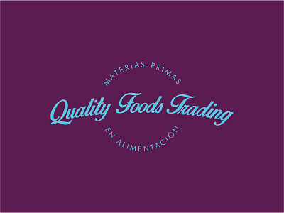 Quality Foods Trading Logo branding design logo typography