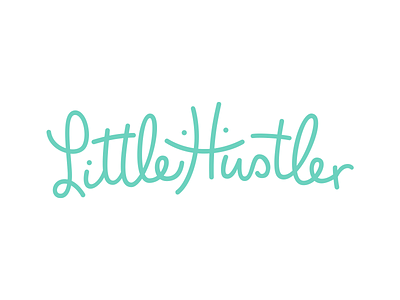 Little Hustler apparel brand branding breast breastfeeding clothing hustler kids lettering line logo little logo logotype newborn playful smile stroke type typography