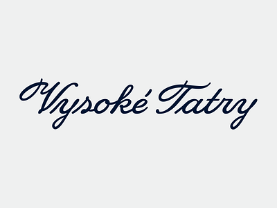Vysoké Tatry apparel brand branding bratiska clothing custom hand lettering lettering logo logotype slovensko type typography