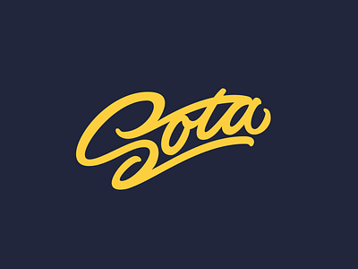 Sota brush brushpen calligraphy hand lettering hand writing lettering logo logotype typerface typography wip