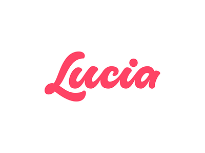 Lucia brushpen calligraphy custom hand lettering lettering logo logotype lucia name type typerface typography