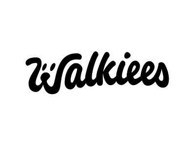 Walkiees Redesign calligraphy custom dog dog face hand lettering lettering logo logotype typerface typography walkiees