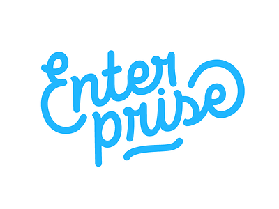 Enterprise custom enterprise hand lettering lettering logo logotype marvel marvelapp typerface typography