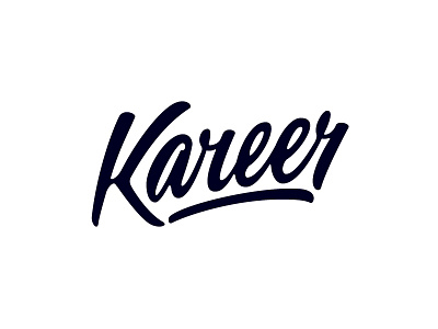 Kareer branding custom hand lettering lettering logo typerface typography