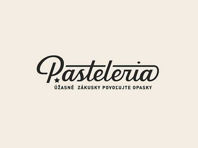 Pasteleria brand branding brushpen calligraphy custom hand lettering lettering logo logotype sketch type typerface typography