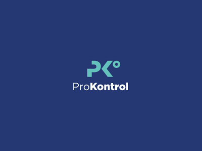 ProKontrol blue branding clean design identity logo typography ui