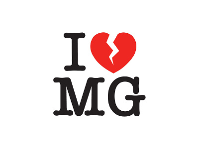 I ♥ MG branding clean design identity logo typography ui vector