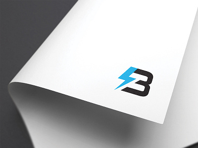 BaseDrive Logo blue brand mark design icon identity lightning logo symbol