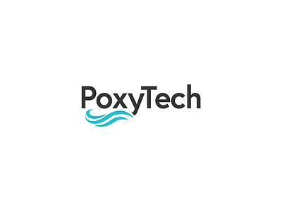 PoxyTech Logo black branding clean design flat green icon identity logo typography ui ux vector
