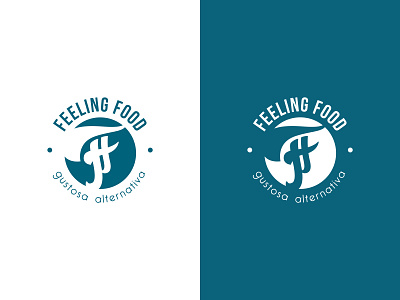 Feeling Food logo design adobe illustrator branding design graphic design logo vector