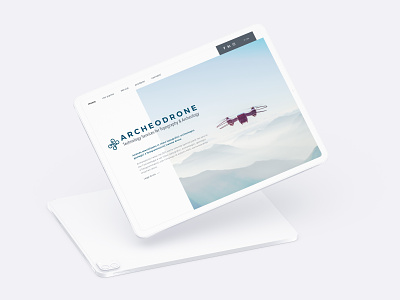 Archeodrone website adobe photoshop branding design graphic design ui uiux ux web design