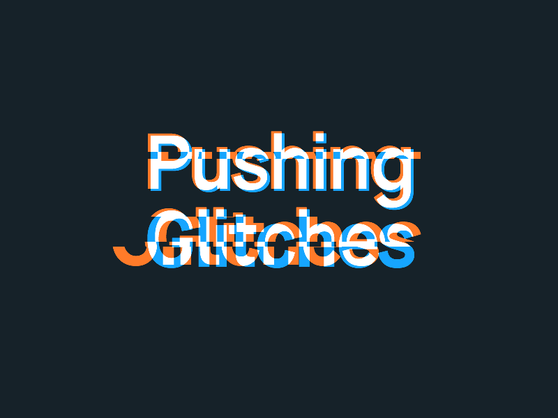 Type Glitch animation gif glitch logo type