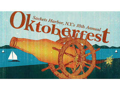 Oktoberfest design illustration poster art type