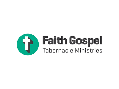 Faith Gospel Tabernacle Ministries Complete Logo branding design flat logo typography vector