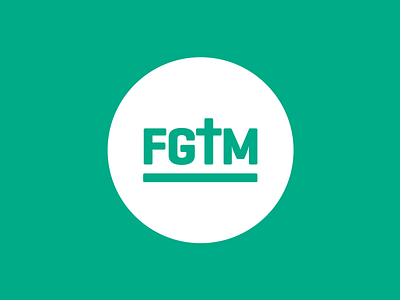 Fgtm Social Symbol Inverted branding design flat logo social typography vector