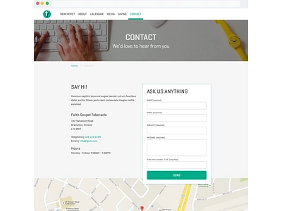fgtm: Website desktop contact page experience branding design digital strategy html5css3 research ui ux