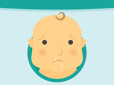 Sad Baby baby crying drool illustration infographic newborn