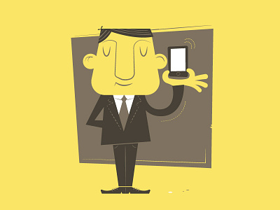 Suit Up! business man character illustration illustration mobile suit